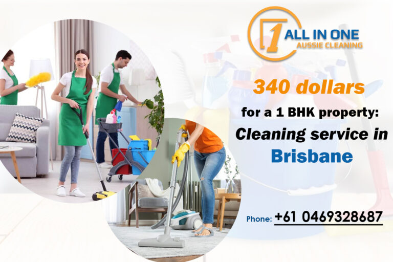 340 dollars for a 1 BHK property Cleaning service